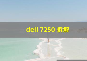 dell 7250 拆解